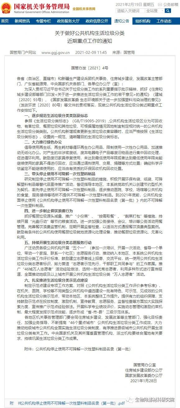 “可降解”不能含PP、PE！發(fā)改委官宣了